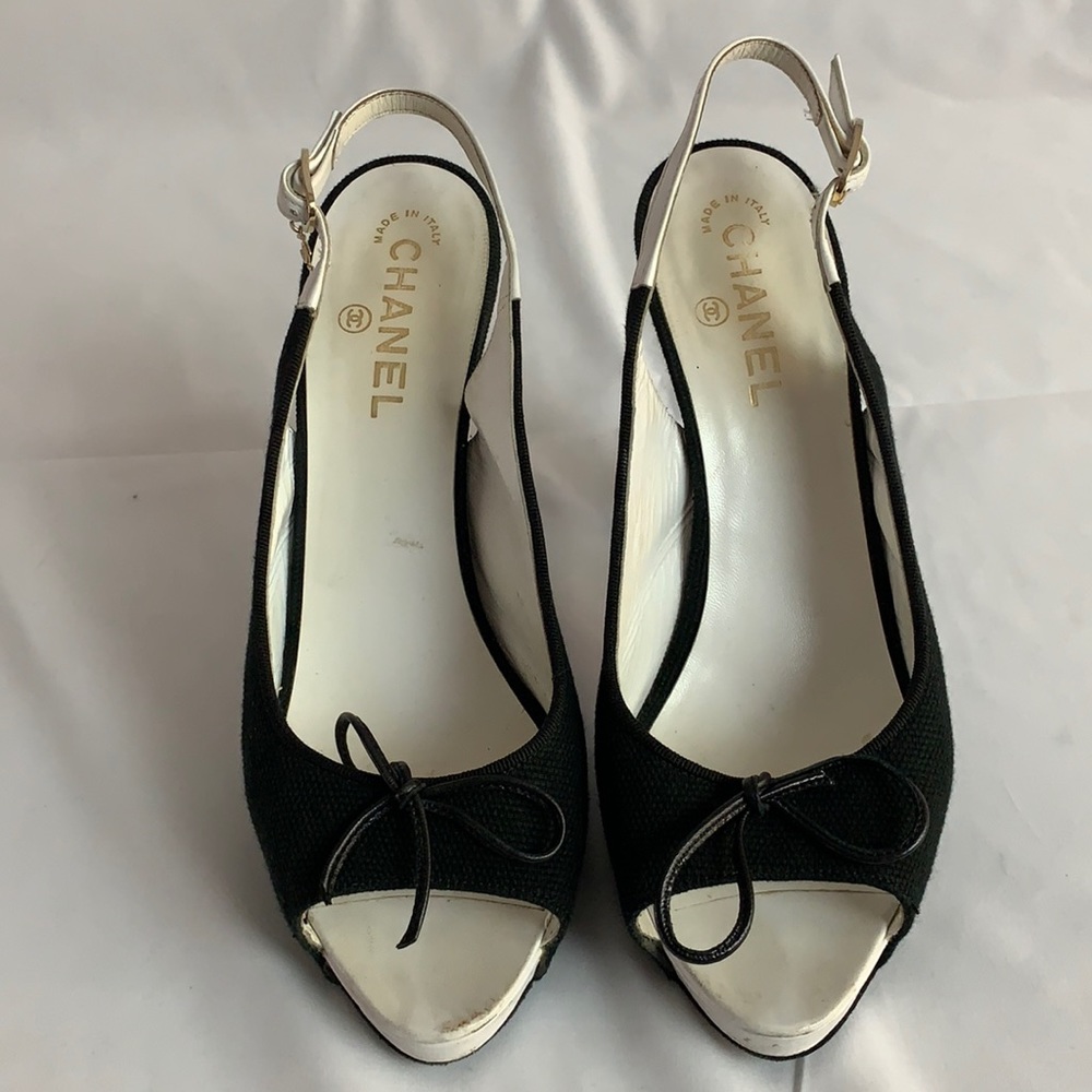 Chanel black heels